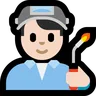 Man Factory Worker: Light Skin Tone Emoji 👨🏻‍🏭 image - Microsoft Windows 10 Segoe UI Emoji style