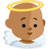 Baby Angel: Medium Skin Tone Emoji 👼🏽 image - Facebook Messenger (2016) style