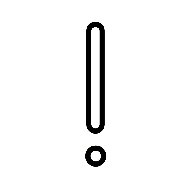 White Exclamation Mark