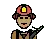Man Firefighter: Medium Skin Tone