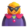 Woman Supervillain Emoji 🦹‍♀️ image - Microsoft 3D Fluent style