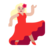 Woman Dancing: Medium-Light Skin Tone
