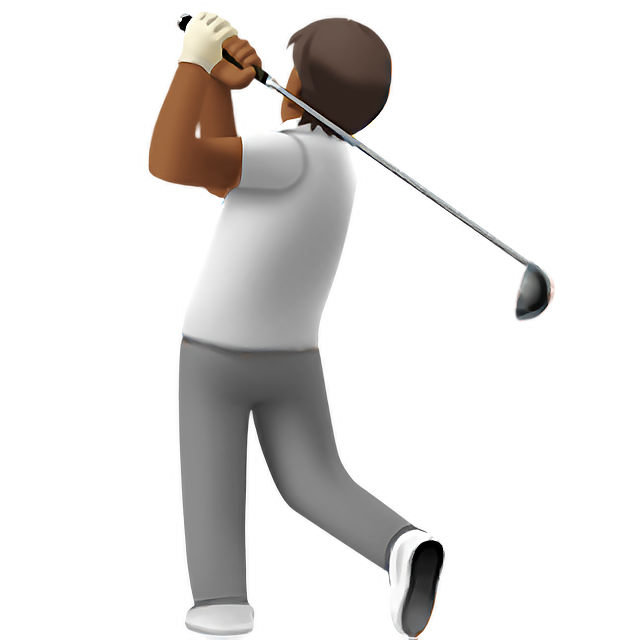 Person Golfing: Medium-Dark Skin Tone