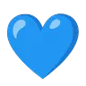 Cœur bleu Emoji 💙 image - Google Noto Color Animated style