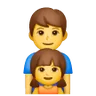 Family: Man, Girl Emoji 👨‍👧 image - Samsung style