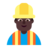 Man Construction Worker: Dark Skin Tone