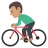 Person Biking: Medium Skin Tone