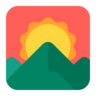 山上日出 Emoji 🌄 image - Microsoft Classic 2D style