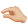 Pinching Hand: Medium-Light Skin Tone Emoji 🤏🏼 image - Huawei Harmony OS style