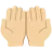 Palms Up Together: Medium-Light Skin Tone