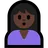 Person Pouting: Dark Skin Tone