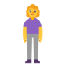 Woman Standing Emoji 🧍‍♀️ image - Microsoft Classic 2D style