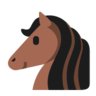 Face de cheval Emoji 🐴 image - Microsoft Classic 2D style