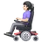 Woman In Motorized Wheelchair: Light Skin Tone