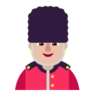 Guard: Medium-Light Skin Tone Emoji 💂🏼 image - Microsoft Classic 2D style