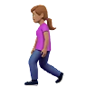 Woman Walking: Medium Skin Tone Emoji 🚶🏽‍♀️ image - Apple style