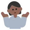 Person Shrugging: Medium-Dark Skin Tone Emoji 🤷🏾 image - Tossface style