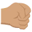 Right-Facing Fist: Medium Skin Tone