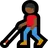 Man With White Cane: Medium-Dark Skin Tone