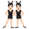 Mulher, coelhinho, orelhas Emoji 👯 image - Huawei Harmony OS style