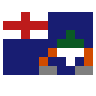 Flag: Ascension Island Emoji 🇦🇨 image - SerenityOS style
