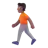 Person Walking: Medium-Dark Skin Tone