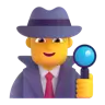 Man Detective: Light Skin Tone Emoji 🕵🏻‍♂️ image - Microsoft 3D Fluent style