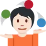 Person Juggling: Light Skin Tone Emoji 🤹🏻 image - Twitter / X (Twemoji) style