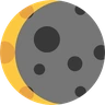 Símbolo de luna menguante Emoji 🌘 image - Skype style