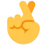 Crossed Fingers Emoji 🤞 image - Tossface style