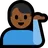 Man Tipping Hand: Medium-Dark Skin Tone