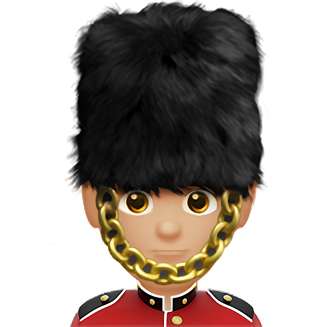 Man Guard: Medium-Light Skin Tone