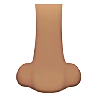 Nose: Medium Skin Tone Emoji 👃🏽 image - Apple style