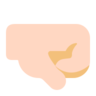 Right-Facing Fist: Light Skin Tone Emoji 🤜🏻 image - Microsoft Classic 2D style