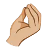 Pinched Fingers: Medium-Light Skin Tone Emoji 🤌🏼 image - Google Noto Color Animated style
