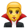 Man Vampire Emoji 🧛‍♂️ image - WhatsApp style