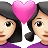 Couple With Heart: Woman, Woman, Light Skin Tone
